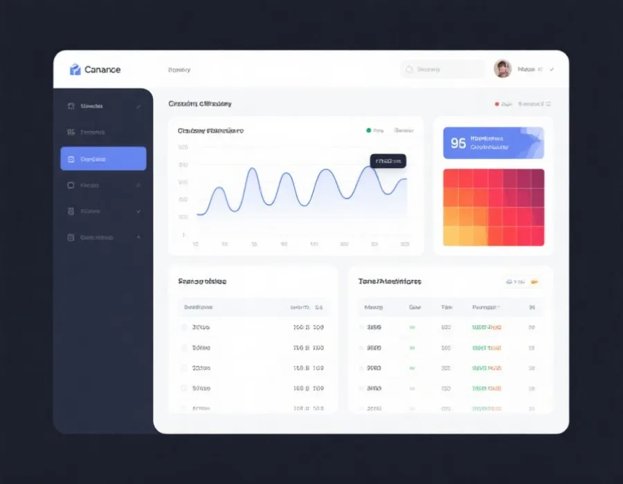 历史走势图与数据分析模块示意图